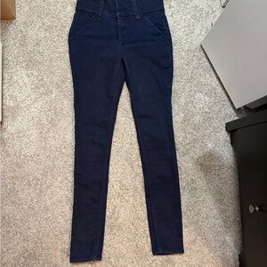 EXPRESS DARK JEGGING HIGH RISE JEANS SIZE 4R NWOT